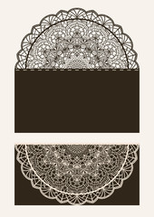 Wall Mural - vector fashion illustration. vintage lace and seamless floral geometric pattern. hand drawn isolated
