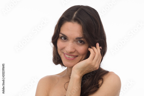 Half Length Image Of Naked Brunette With Perfect Skin Posing On Camera Mid Age Woman Over 35 Years Old Beauty Concept Stock Photo Adobe Stock Half Length Image Of Naked Brunette With Perfect Skin Posing On Camera Mid Age Woman Over 35 Years Old Beauty Concept Stock Photo Adobe Stock