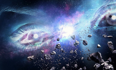 Wall Mural - space abstract backdrop