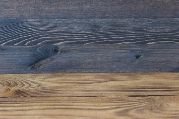 Wooden color background of horizontal texture boards of two types.