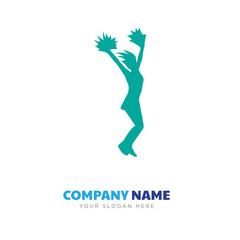 Sticker - cheerleading company logo design