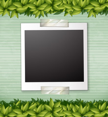 Wall Mural - Nature Green Plant Note Template