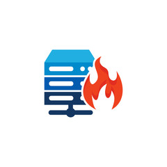 Poster - Burn Server Logo Icon Design