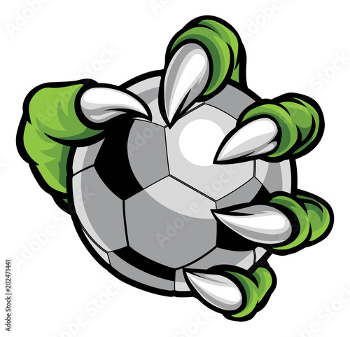 Monster animal claw holding...