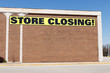 Store Closing Sign on a department store going out of business IV