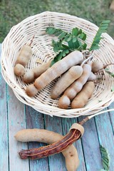 Canvas Print - Tamarind fruit is delicious with the nature