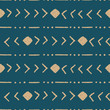 vector tribal stripe teal seamless repeat pattern background