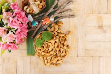 Canvas Print - Roast cashew nuts with salt is delicious