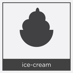 Wall Mural - ice-cream icon isolated on white background