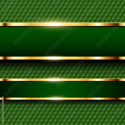 Business background green and gold