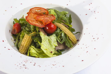 Wall Mural - Salad with baby corn