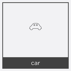 Poster - car icon isolated on white background