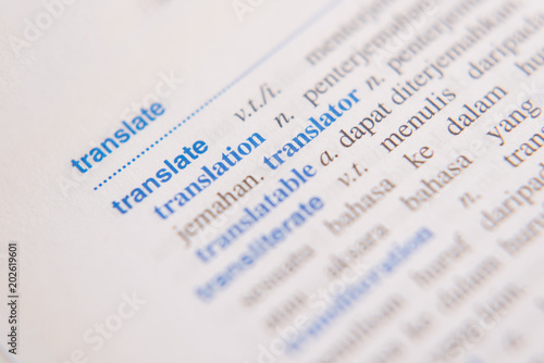 Clclose Up Of A Translate Word In A Dictionary English To Malay Dictionary Translator And Language Concept Stock Photo Adobe Stock