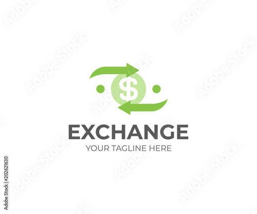 Money Exchange Logo Template Currency Exchange Vector Design