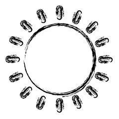 Sticker - summer sun isolated icon vector illustration design