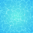 Blue water texture vector background. Swimming pool, sea, ocean closeup illustration