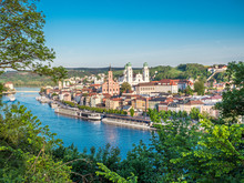 Stadtansicht Von Passau In Bayern