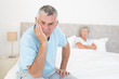 © WavebreakmediaMicro - Sad senior man with woman in bed