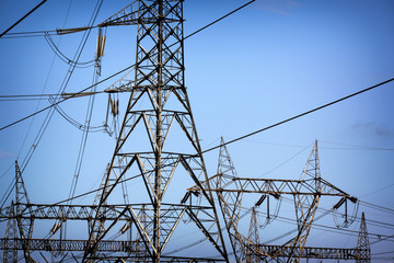 metal tower of Power Lines