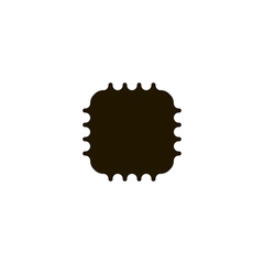 Sticker - microprocessor icon. sign design