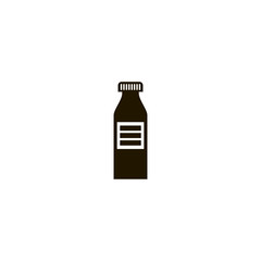 Wall Mural - milk bottle icon. sign design