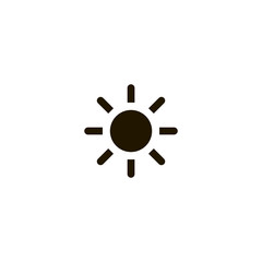 Sticker - brightness icon. sign design