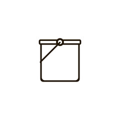 Sticker - bucket icon. sign design