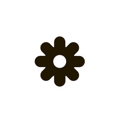 Poster - flower icon. sign design