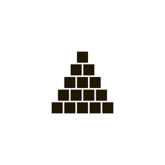 Sticker - brick icon. sign design