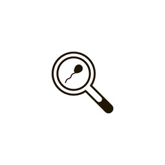 Poster - magnifying glass icon. sign design