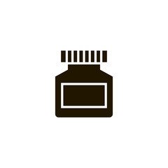 Poster - pill bottle icon. sign design