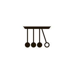 Canvas Print - newton cradle icon. sign design