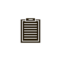 Poster - clipboard icon. sign design