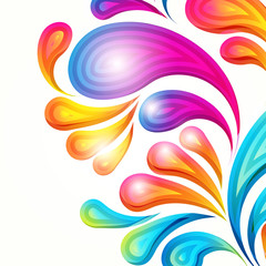 Aufkleber - Abstract vector colorful arc-drop background. Color graphic elements. Modern design illustration.