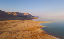 Flyover Of The Dead Sea In Israel