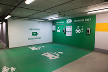 Charging Station For Electric Vehicles In Underground Parking