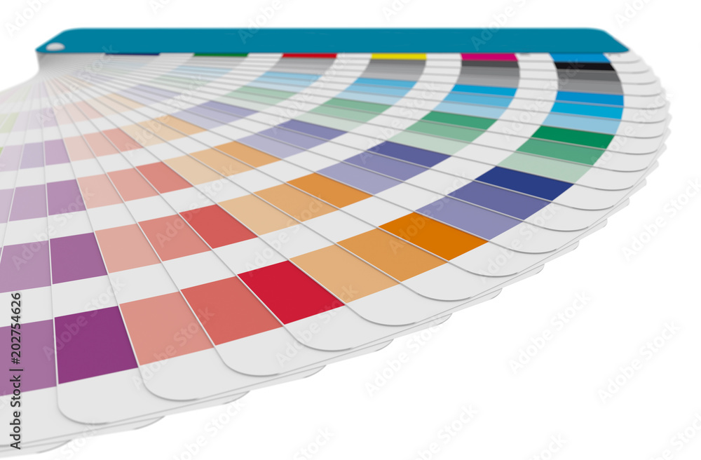 Color Prepress Color guide swatches used in prepress and industrial printing Stock ...