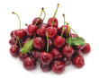 Group of red cherries.