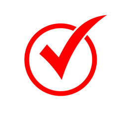 Check mark icon. Check icon vector. Check list button icon