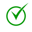 © zo3listic - Green check mark icon in a circle. Check list button icon