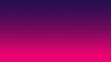 Wall Mural - Halftone gradient pattern vertical vector illustration. Pink dark blue dotted, blue halftone texture. Pop Art blue pink halftone, comics Background. Background of Art. AI10