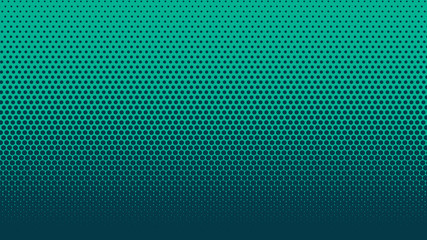 Wall Mural - Halftone gradient dots background vector illustration. Blue green dark dotted, blue light halftone texture. Pop Art blue halftone, comics pattern. Background of Art. AI10