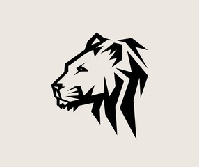 Wall Mural - Head Lion Logo, art vector design