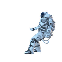 Wall Mural - Astronaut on white. Mixed media