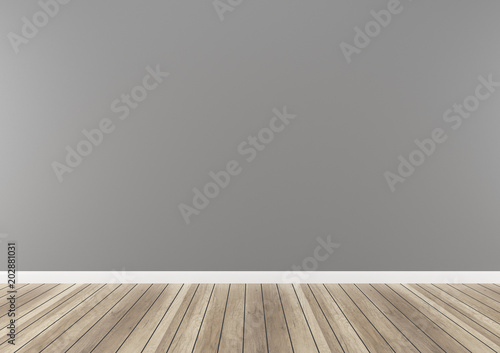 Gray Wall Paint Concrete Wood Floor 3d Render Texture Background