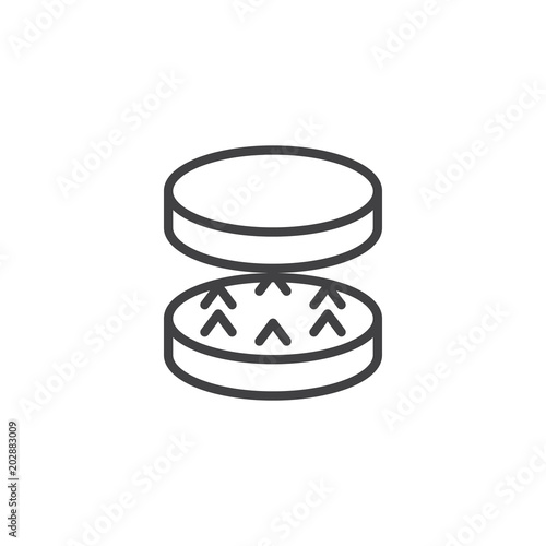 Photographie Drugs grinder outline icon