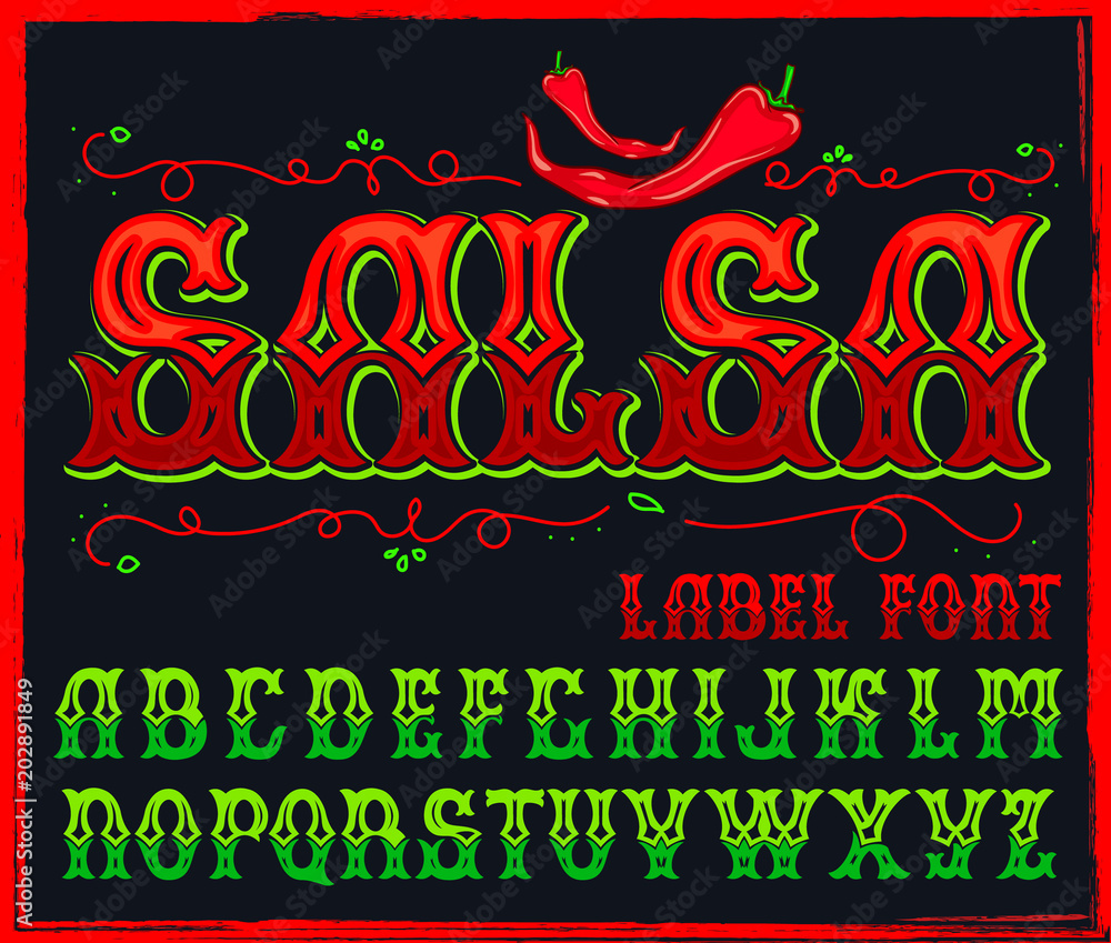 Salsa Lettering Styles