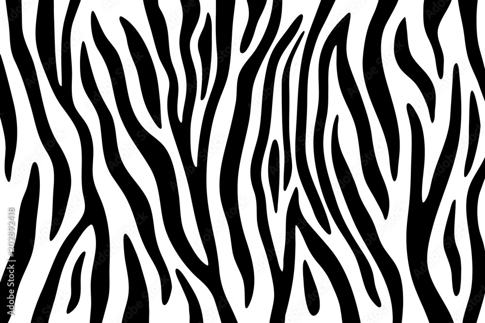 Zebra stripes black and white abstract background. - obrazy, fototapety, plakaty 