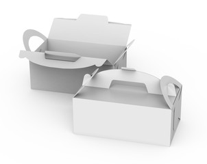 Poster - Blank paper box with handle