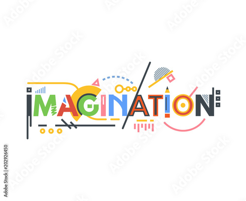 Imagination Text Banner Creative Idea And Innovation
